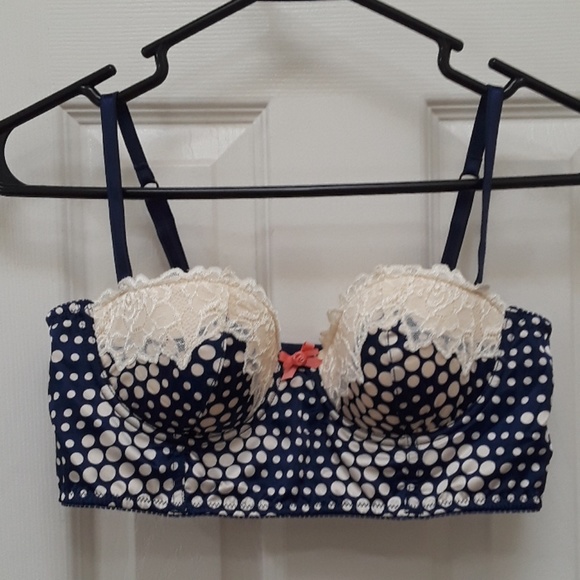 Anthropologie Eloise Polka Dot Longline Bustier - Picture 3 of 8